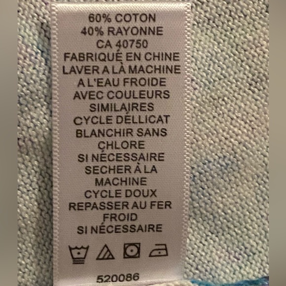 Isaac Mizrahi Live Long Floral Button Up Cardigan Sweater Cotton Blend Size XXS - Picture 10 of 11